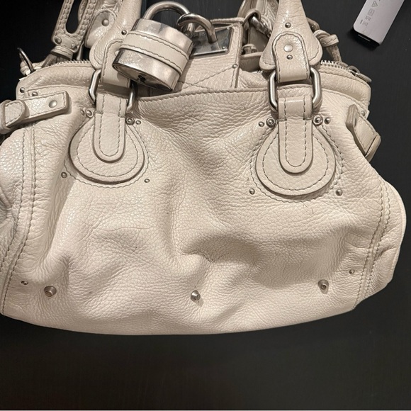 Chloe Cream Leather Paddington Handbag - Picture 8 of 11
